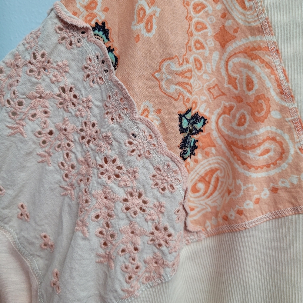 Free People We the Free Peach shirt size XS - Picture 3 of 3